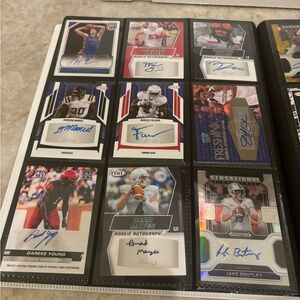 20 Sports Card Autograph Lot Panini Sage Fleer Leaf Numbered!